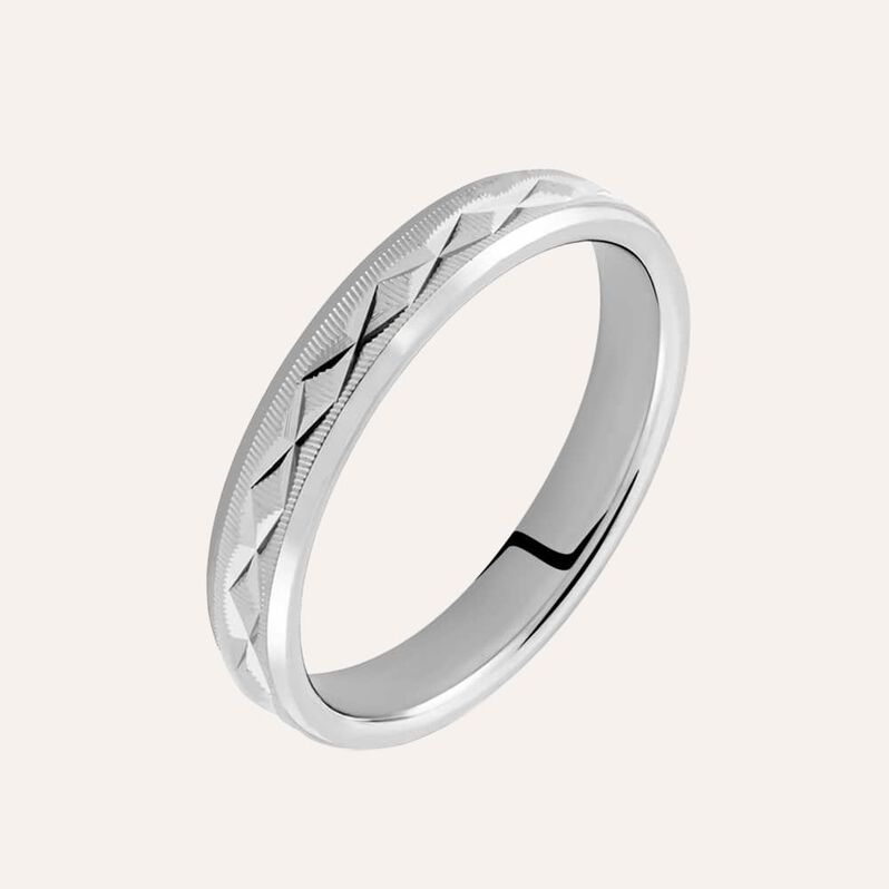 Anello Fedina Silver Collection Argento Rodiato - Anelli con Incisione Unisex | Stroili