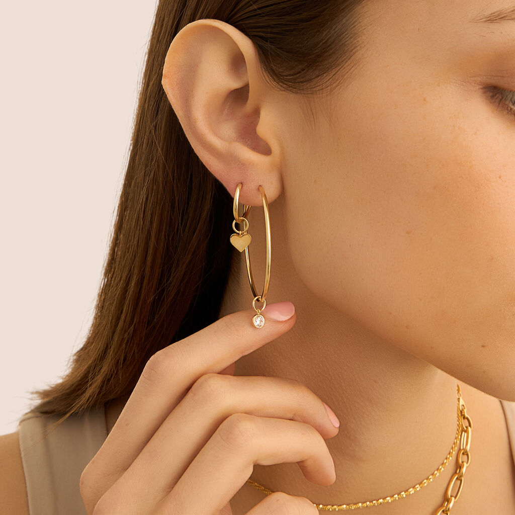 Orecchini A Cerchio Toujours Oro Giallo - Orecchini a Cerchio Donna | Stroili