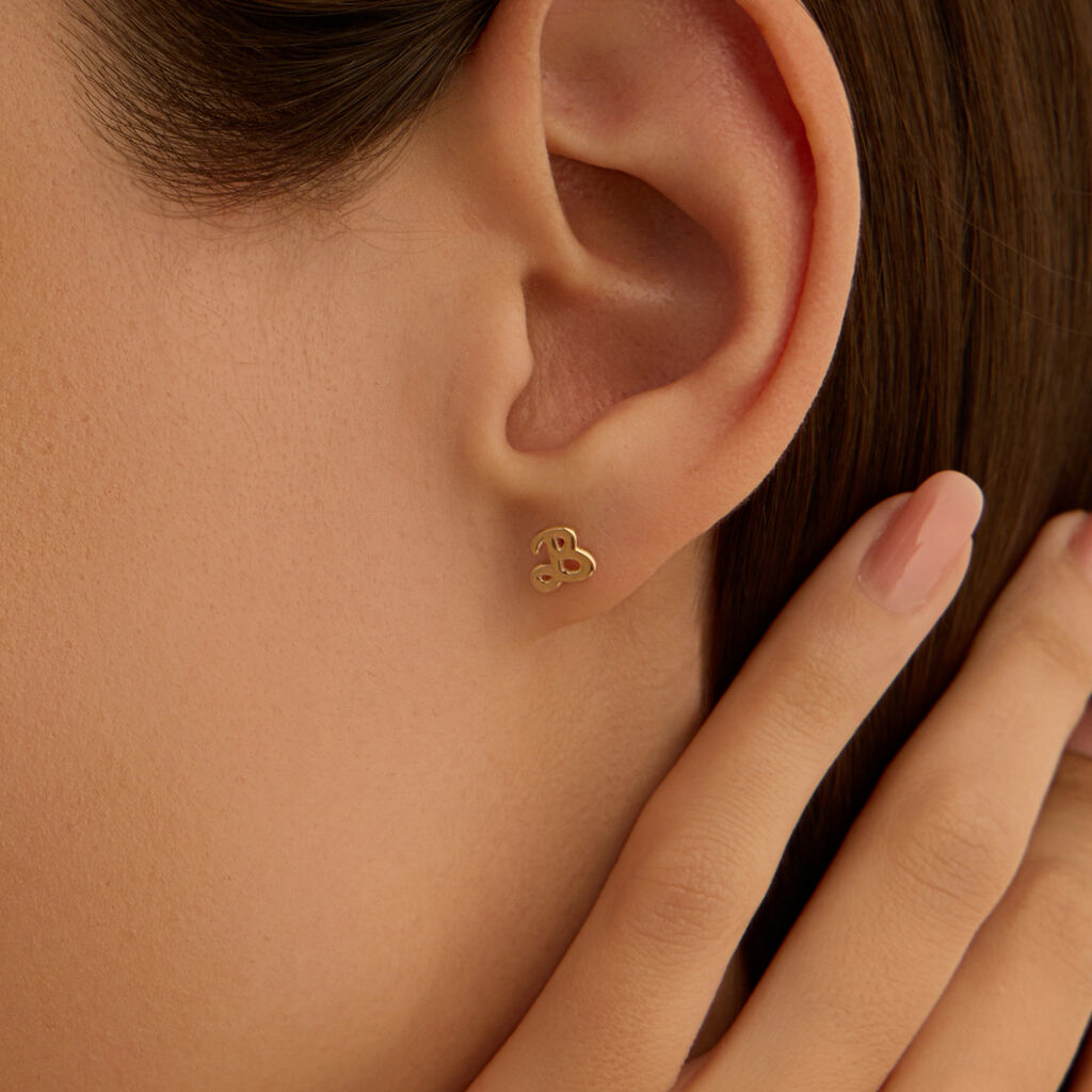 Mono Orecchino Lobo Bon Ton Oro Giallo