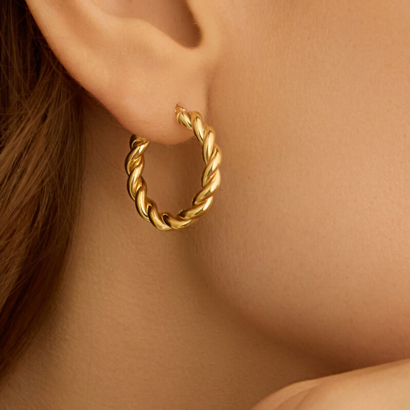 Orecchini A Cerchio Toujours Oro Giallo - Orecchini a Cerchio Donna | Stroili