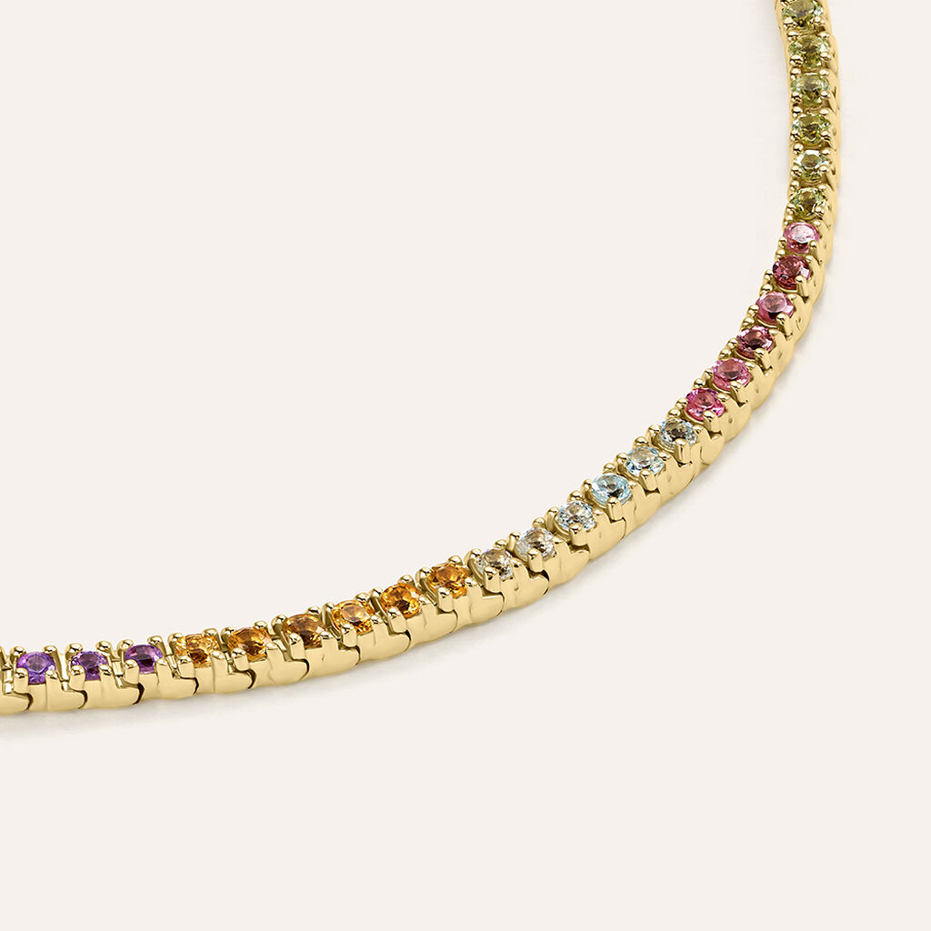 Bracciale Amélie Oro Giallo Ametista Citrino Topazio Tormalina Peridoto - Bracciali Donna | Stroili
