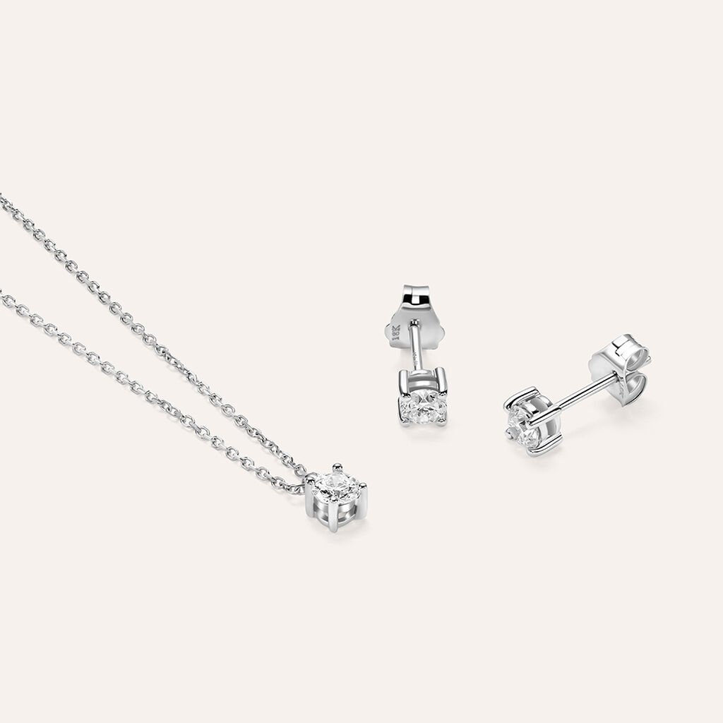 Orecchini Lobo Punto Luce Firmamenti Oro Bianco Diamante - Gioielli Donna | Stroili