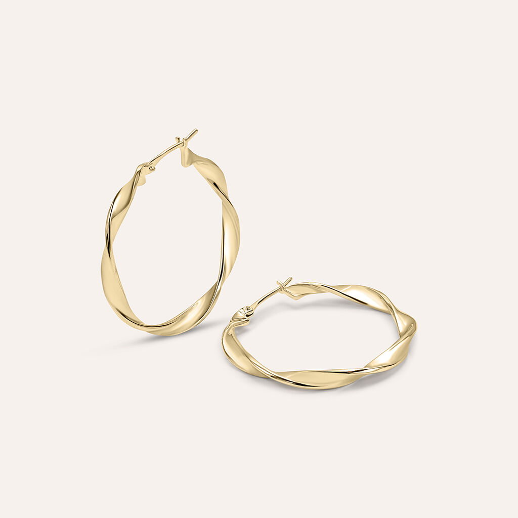 Orecchini A Cerchio Golden Dream Placcato Oro Giallo