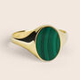 Anello Chevalier Beverly Oro Giallo Malachite
