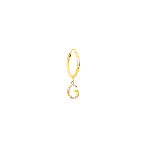 Mono Orecchino A Cerchio Toujours Oro Giallo Cubic Zirconia - Mono Orecchino Donna | Stroili