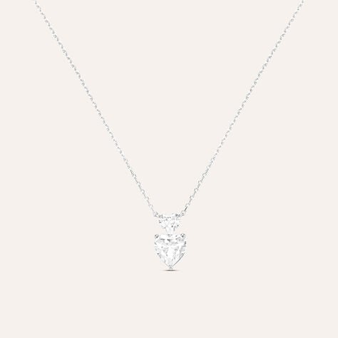 Collana Claire Oro Bianco Cubic Zirconia - Collane Donna | Stroili