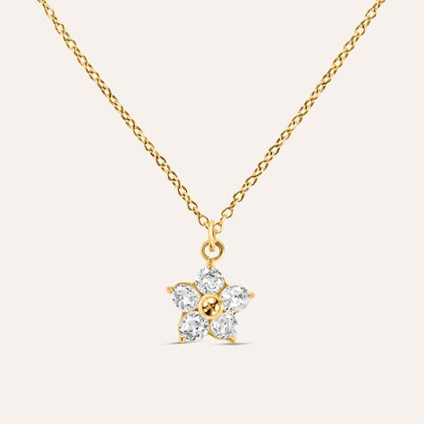 Collana Radiance Acciaio Dorato Cristallo - Collane Donna | Stroili