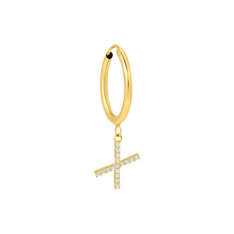 Mono Orecchino A Cerchio Toujours Oro Giallo Cubic Zirconia - Mono Orecchino Donna | Stroili