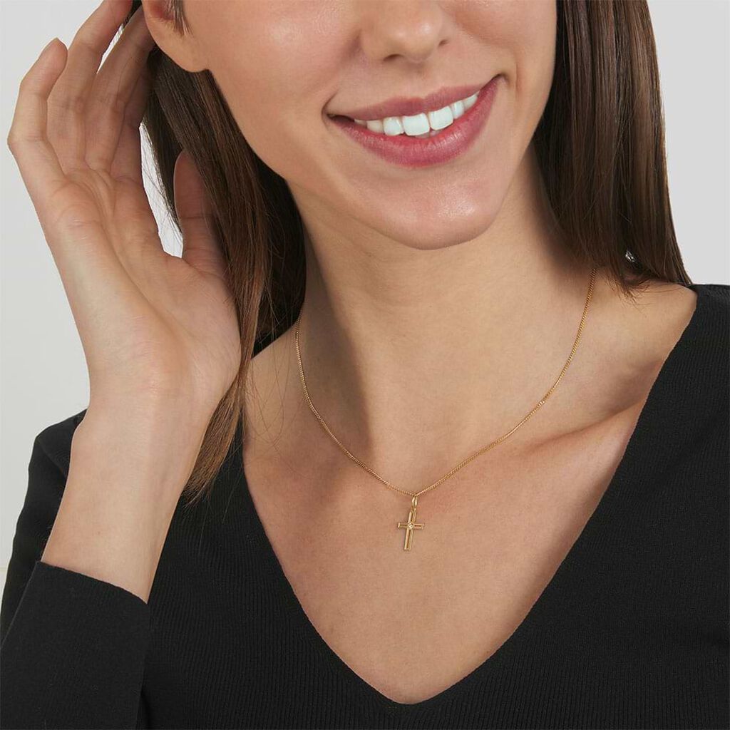 Pendente Holy Oro Bicolore Cubic Zirconia - Ciondoli Donna | Stroili