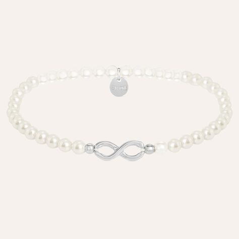 Bracciale Silver Pearls Argento Rodiato Perla sintentica - Bracciali Love Donna | Stroili