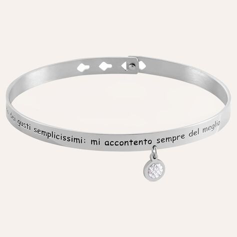 Bangle Sunrise Acciaio Cristallo - Bracciali Rigidi Donna | Stroili