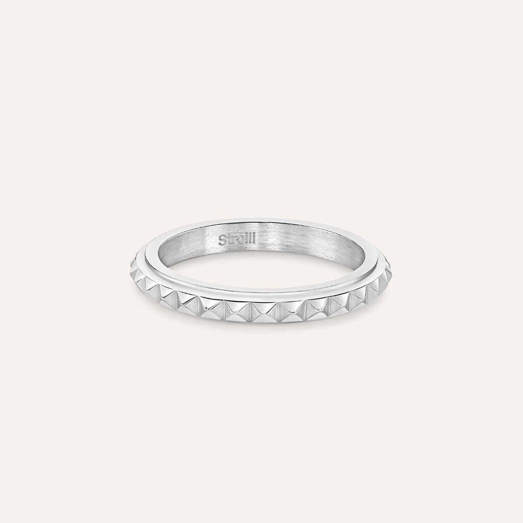 Anello Fedina Man Code Acciaio - Anelli Moderni Uomo | Stroili