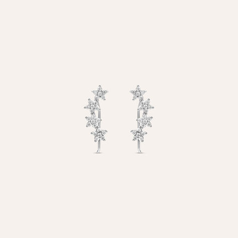 Orecchini Lobo Silver Elegance Argento Rodiato Cubic Zirconia - Orecchini a Lobo Donna | Stroili