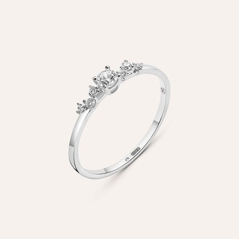 Anello Riviere Claire Oro Bianco Cubic Zirconia - Anelli Riviere Donna | Stroili