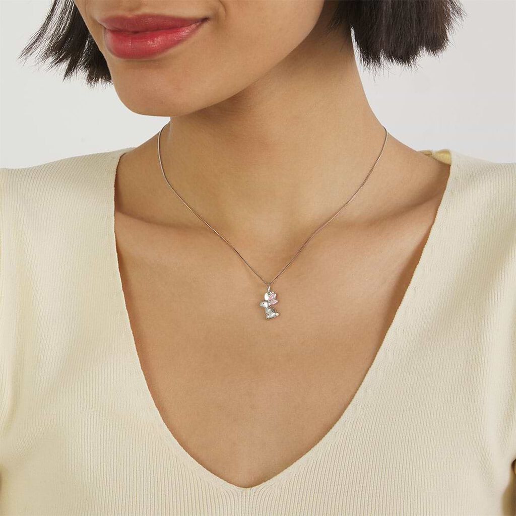 Pendente Love Beats Argento Rodiato