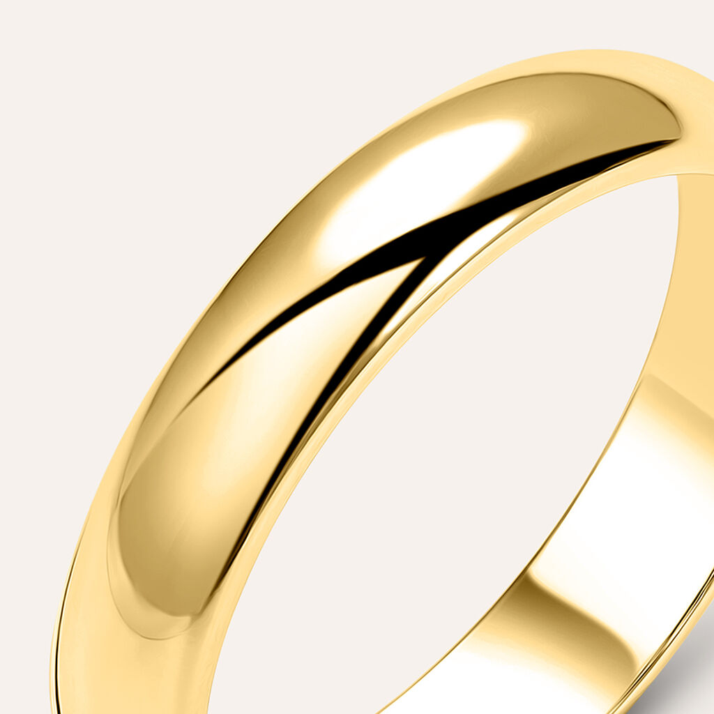 Fede Mantovana 4 mm Oro Giallo - Anelli con Incisione Unisex | Stroili