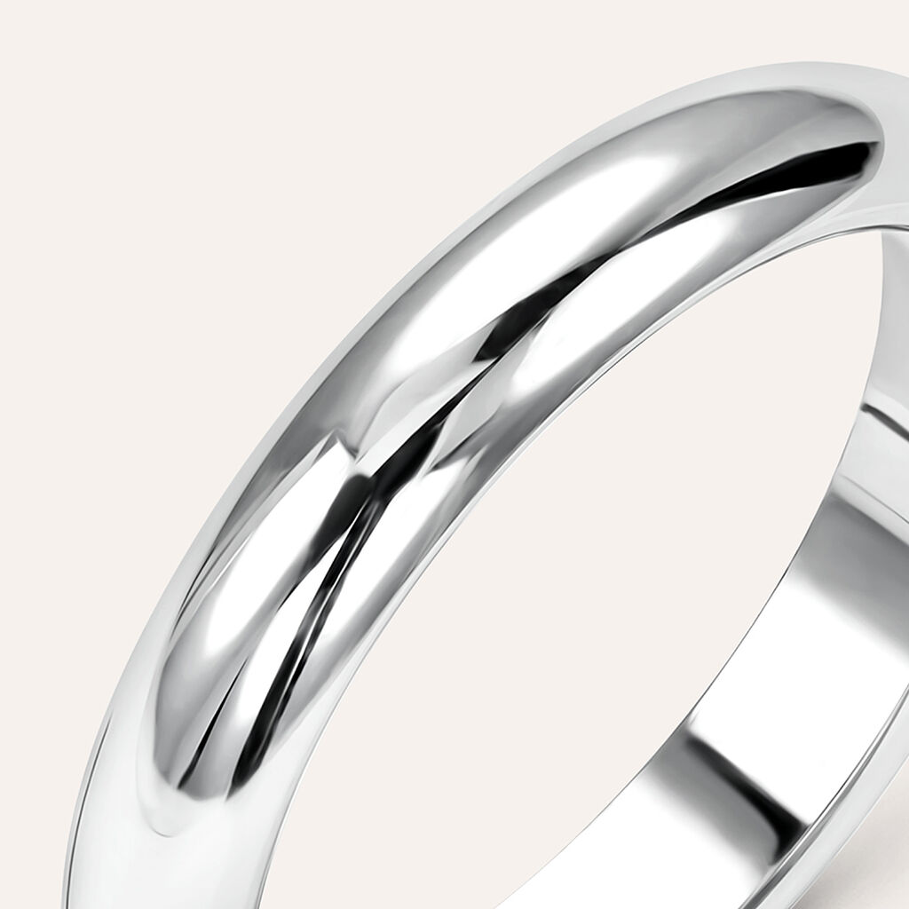 Fede Classica 3.5 mm Oro Bianco - Fedi Unisex | Stroili