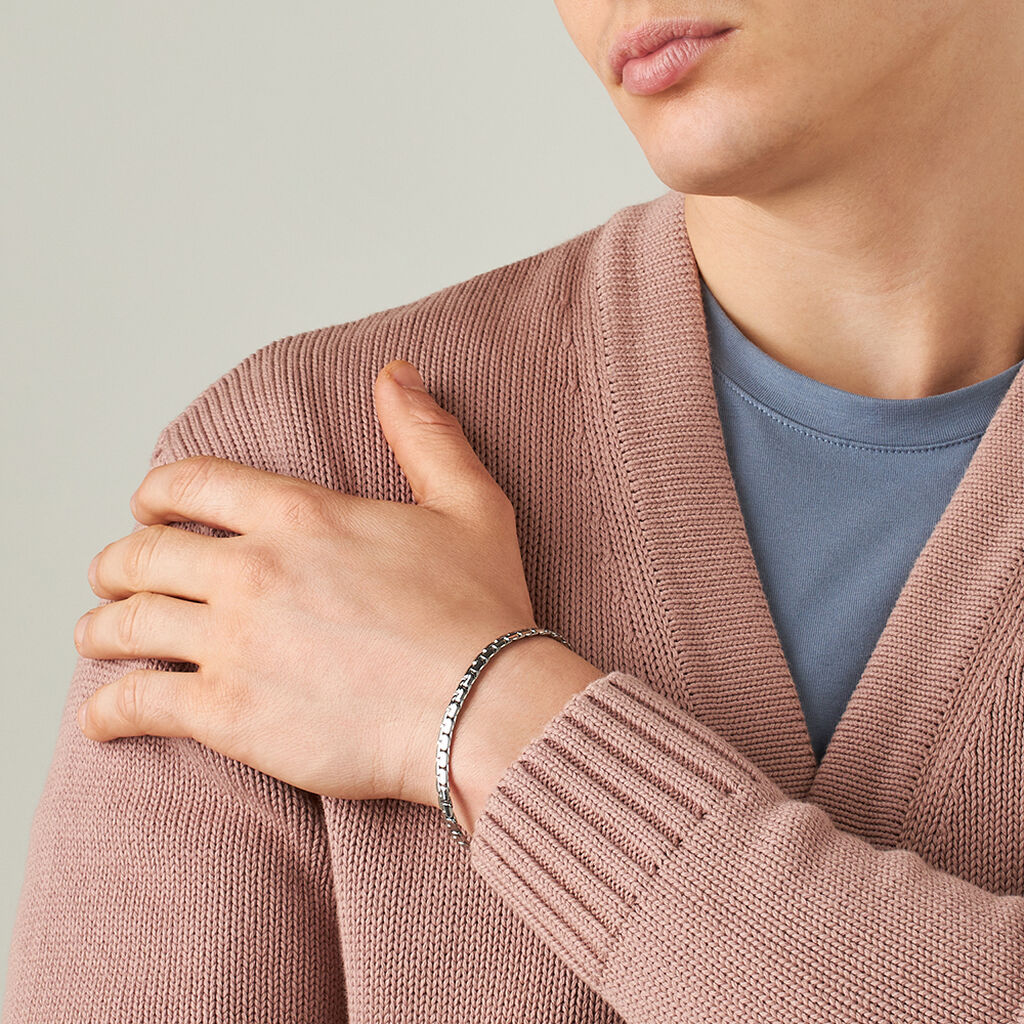 Bracciale Catena Man Code Acciaio - Bracciali Uomo | Stroili