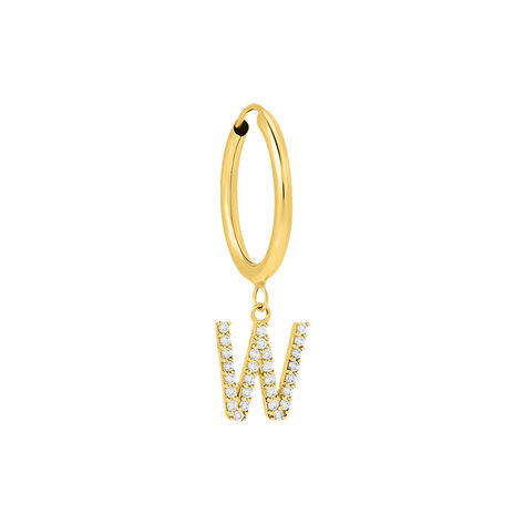 Mono Orecchino A Cerchio Toujours Oro Giallo Cubic Zirconia - Mono Orecchino Donna | Stroili