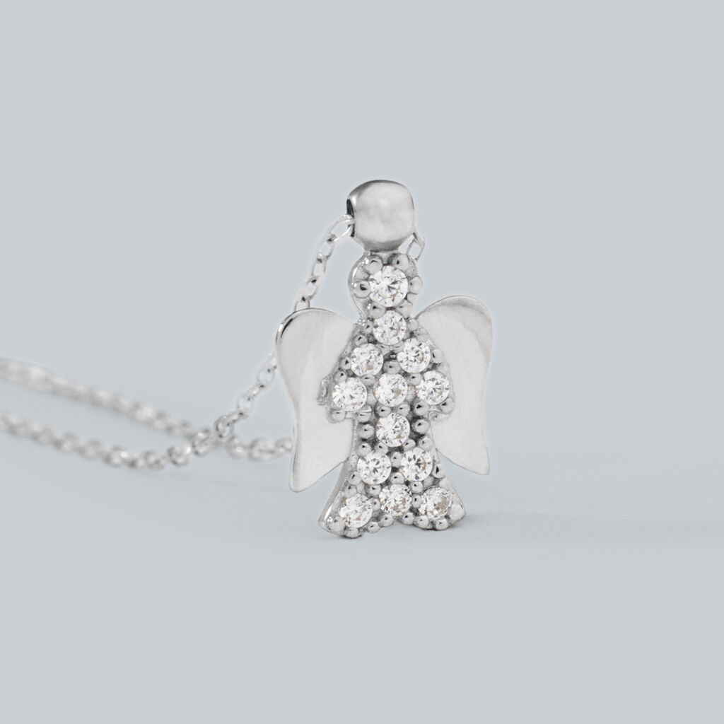 Collana Claire Oro Bianco Cubic Zirconia - Collane Donna | Stroili