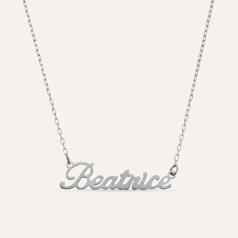 Collana Beatrice Gold Names Oro Bianco - Collane Unisex | Stroili
