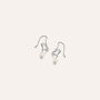 Orecchini Pendenti Silver Pearls Argento Rodiato Perla sintetica