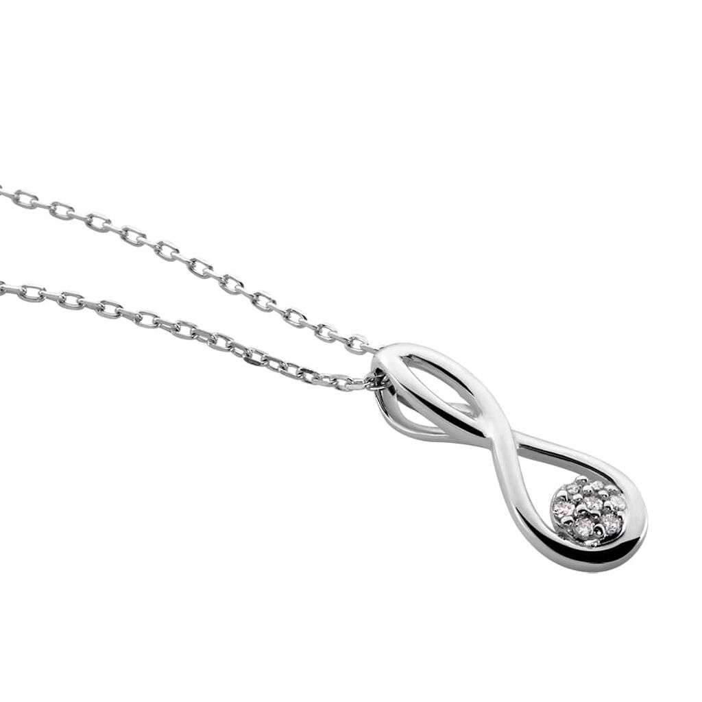 Collana Sophia Oro Bianco Diamante - Collane Donna | Stroili