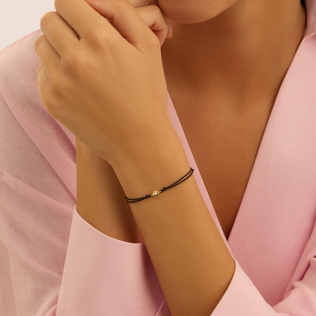 Bracciale Punto Luce Silver Diamonds Argento Dorato Diamante Lab-Grown