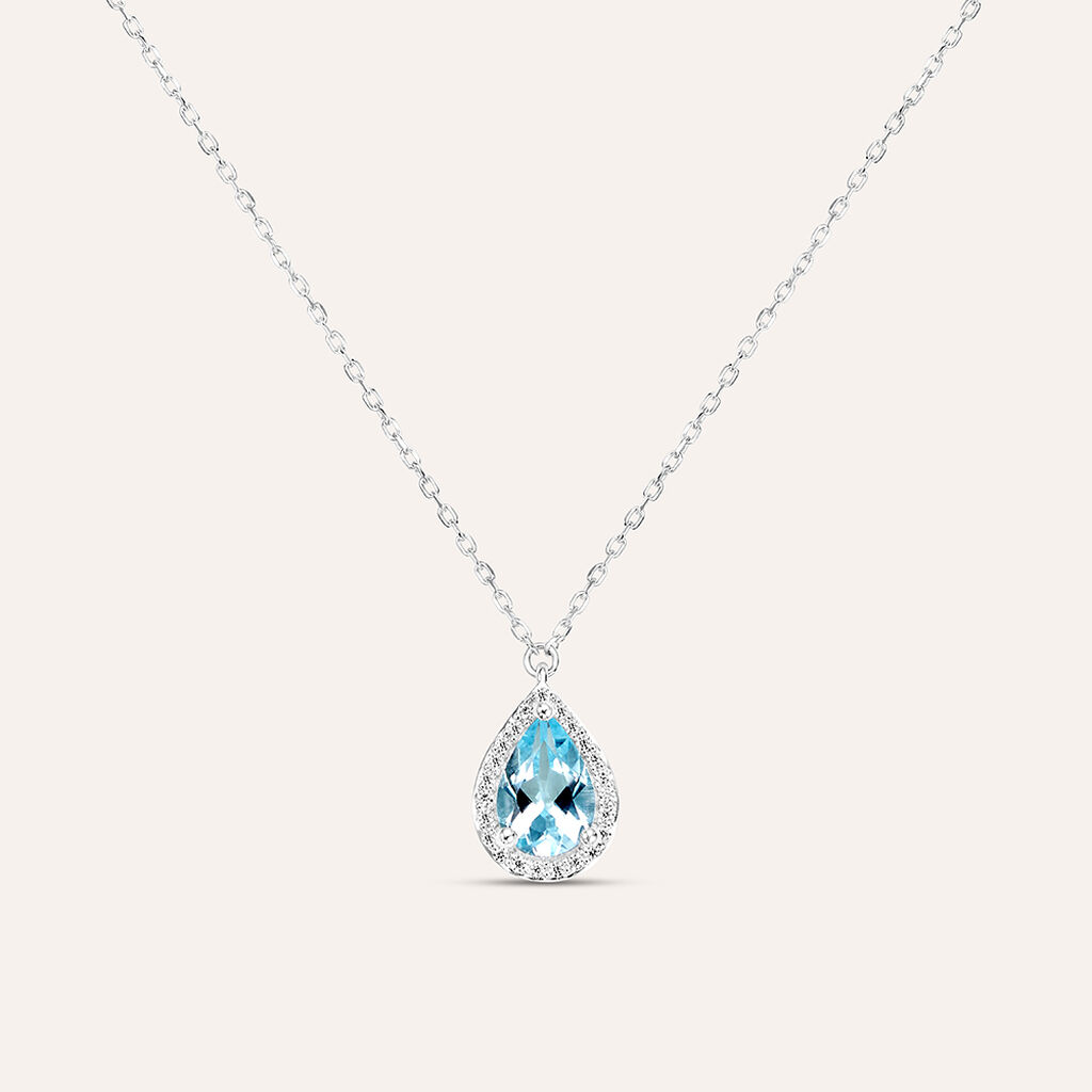 Collana Punto Luce Amélie Oro Bianco Topazio Cubic Zirconia - Collane Punto Luce Donna | Stroili