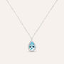 Collana Punto Luce Amélie Oro Bianco Topazio Cubic Zirconia