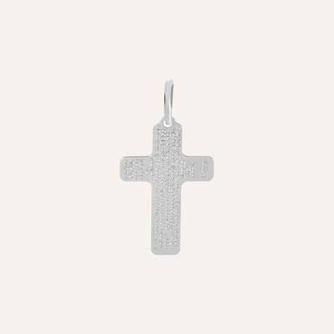 Pendente Holy Oro Bianco - Ciondoli con Incisione Unisex | Stroili