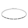 Bracciale Tennis Gentleman Argento Rodiato Cubic Zirconia