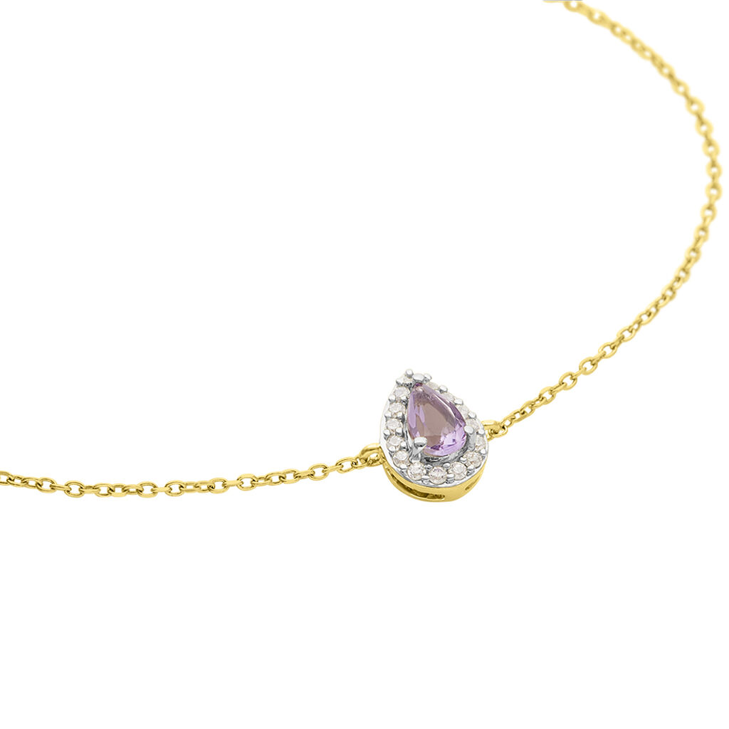Bracciale Amélie Oro Giallo Ametista Cubic Zirconia - Bracciali Donna | Stroili