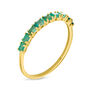 Anello Riviere Charlotte Oro Giallo Smeraldo