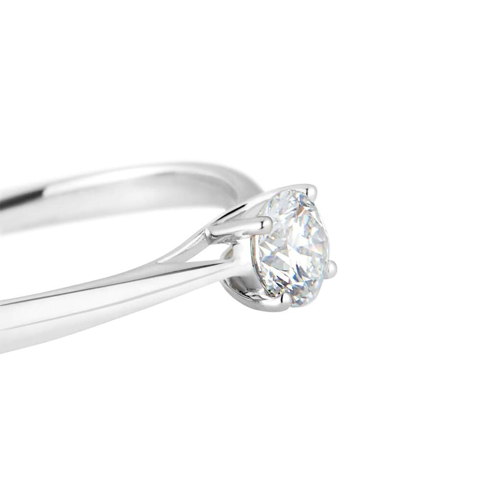Anello Solitario Diamade Oro Bianco Diamante Lab-Grown - Anelli con Pietre Donna | Stroili