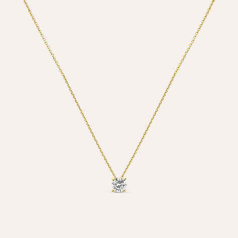 Collana Punto Luce Diamade Oro Giallo Diamante Lab-Grown - Collane Punto Luce Donna | Stroili