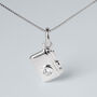 Pendente Love Beats Argento Rodiato Cubic Zirconia
