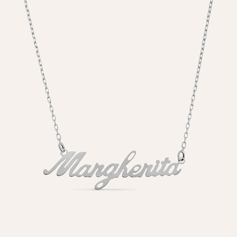 Collana Margherita Gold Names Oro Bianco - Collane Unisex | Stroili