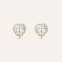 Orecchini Lobo Punto Luce Claire Oro Giallo Cubic Zirconia