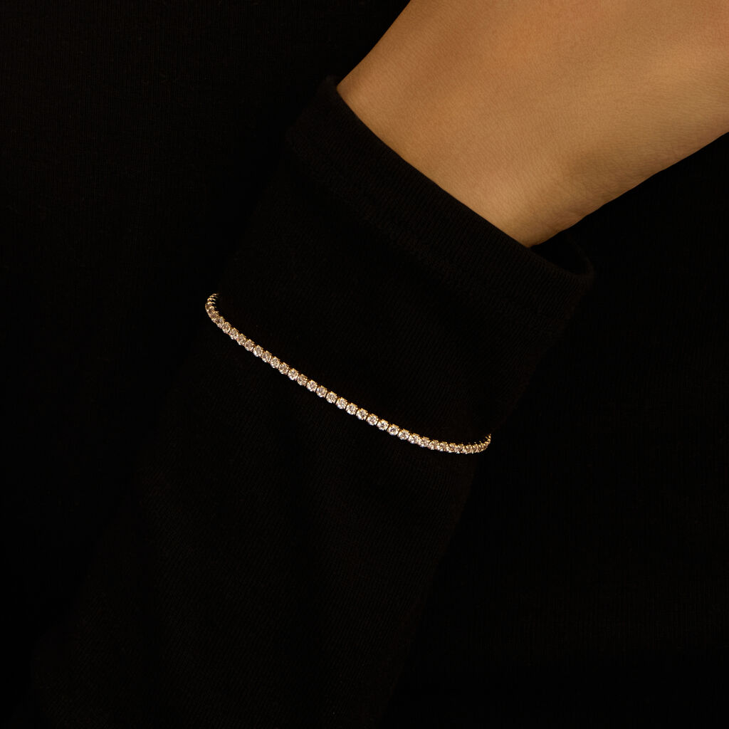 Bracciale Tennis Golden Dream Placcato Oro Giallo Cubic Zirconia - Bracciali Tennis Donna | Stroili