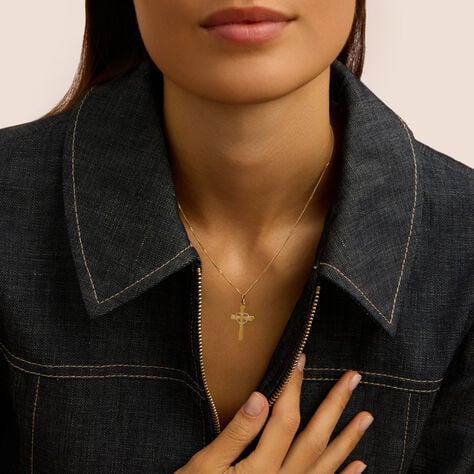 Pendente Holy Oro Bicolore - Ciondoli con Incisione Donna | Stroili