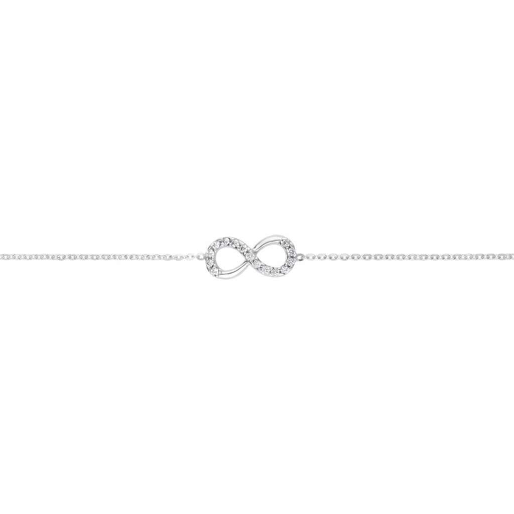 Bracciale Claire Oro Bianco Cubic Zirconia - Bracciali Amicizia Donna | Stroili
