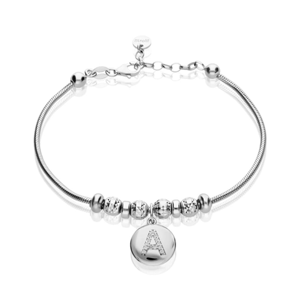 Pendente Love Beats Argento Rodiato Cubic Zirconia - Ciondoli con Incisione Donna | Stroili