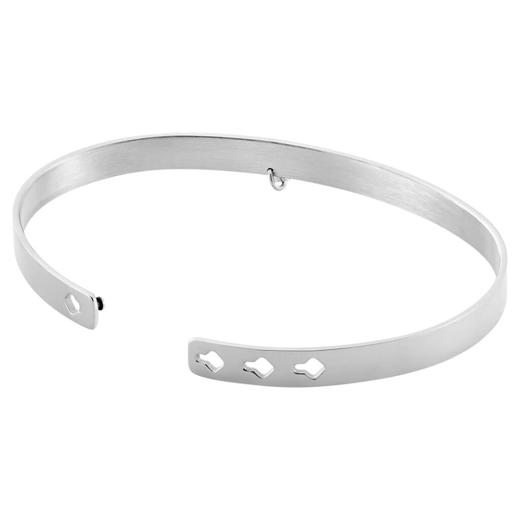 Bangle Lady Message Acciaio Cristallo - Bracciali Rigidi Donna | Stroili