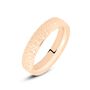 Fede Comoda Leggera Squadrata Diamantata 4 mm Oro Rosa
