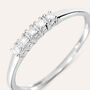 Anello Riviere Grace Oro Bianco Diamante