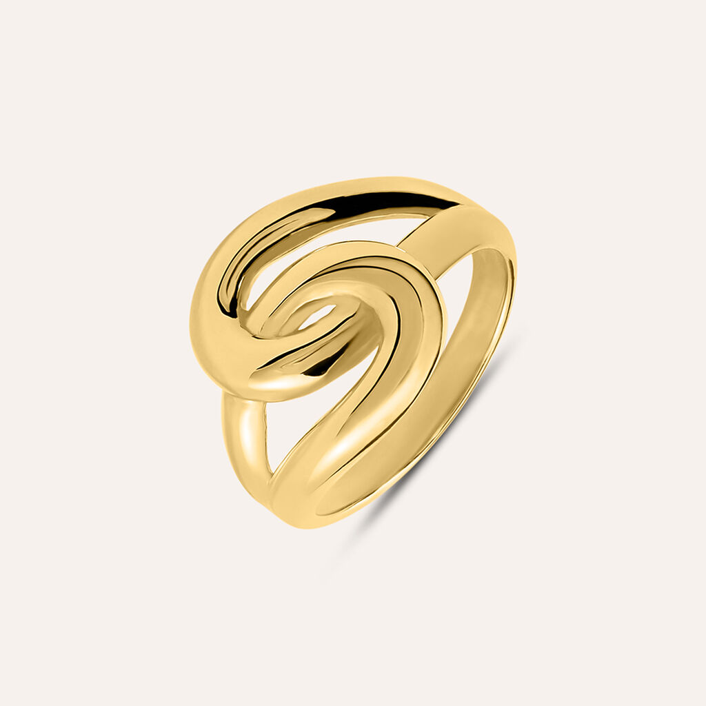 Anello Fascia Silver Collection Argento Dorato