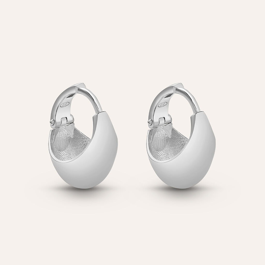 Orecchini A Cerchio Silver Collection Argento Rodiato - Gioielli Donna | Stroili