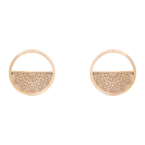 Orecchini Lobo Lady Shine Acciaio Rosa - Orecchini a Lobo Donna | Stroili