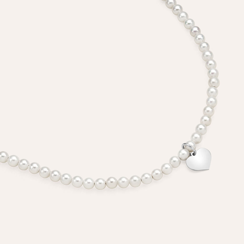 Bracciale Silver Pearls Argento Rodiato Perla sintentica